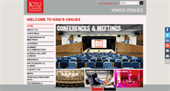 Desktop Screenshot of kingsvenues.com